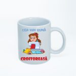CN040 Cea mai buna croitoreasa alba simpla Cana personalizata Cea mai buna croitoreasa