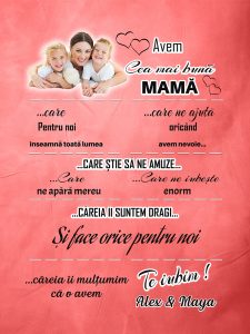 cnv006 Avem cea mai buna mama Tablou canvas Avem cea mai buna mama