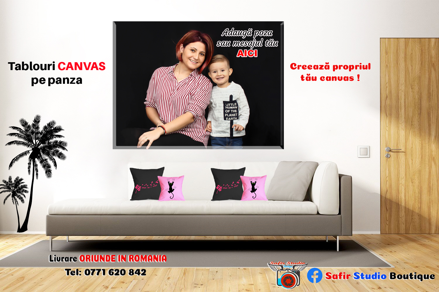 Tablou canvas personalizat cu o poza