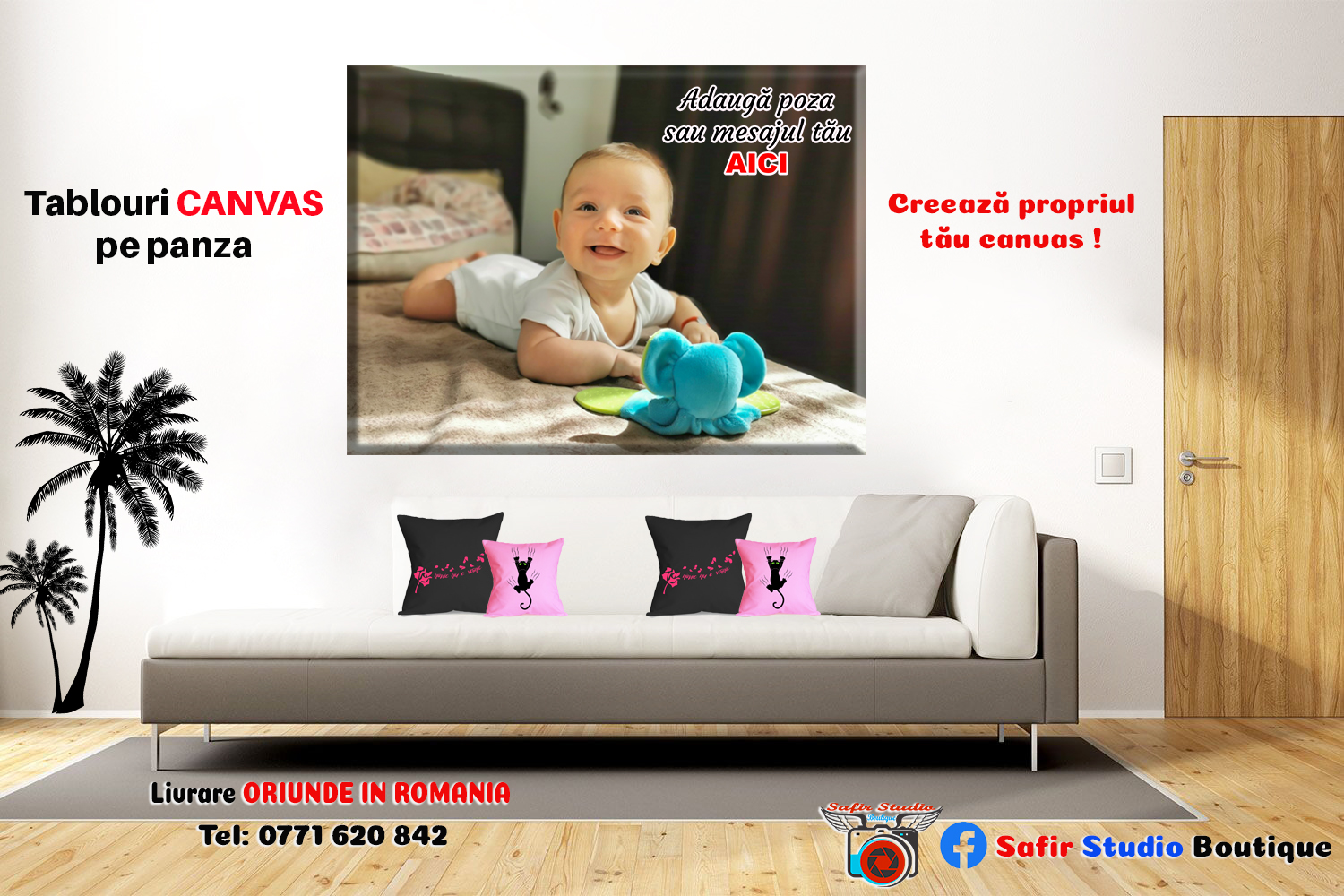 Tablou canvas personalizat cu o poza