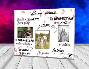 Tablou Canvas la noi acasa in aceasta casa Tablou Canvas la noi acasa in aceasta casa