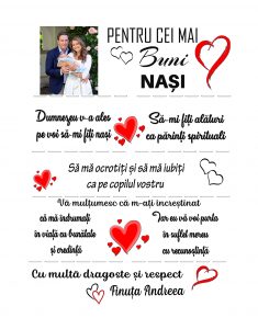 cnv013 Pentru cei mai buni Nasi de botez 30x40 Canvas Cei mai buni nasi botez botez cadouri nasi