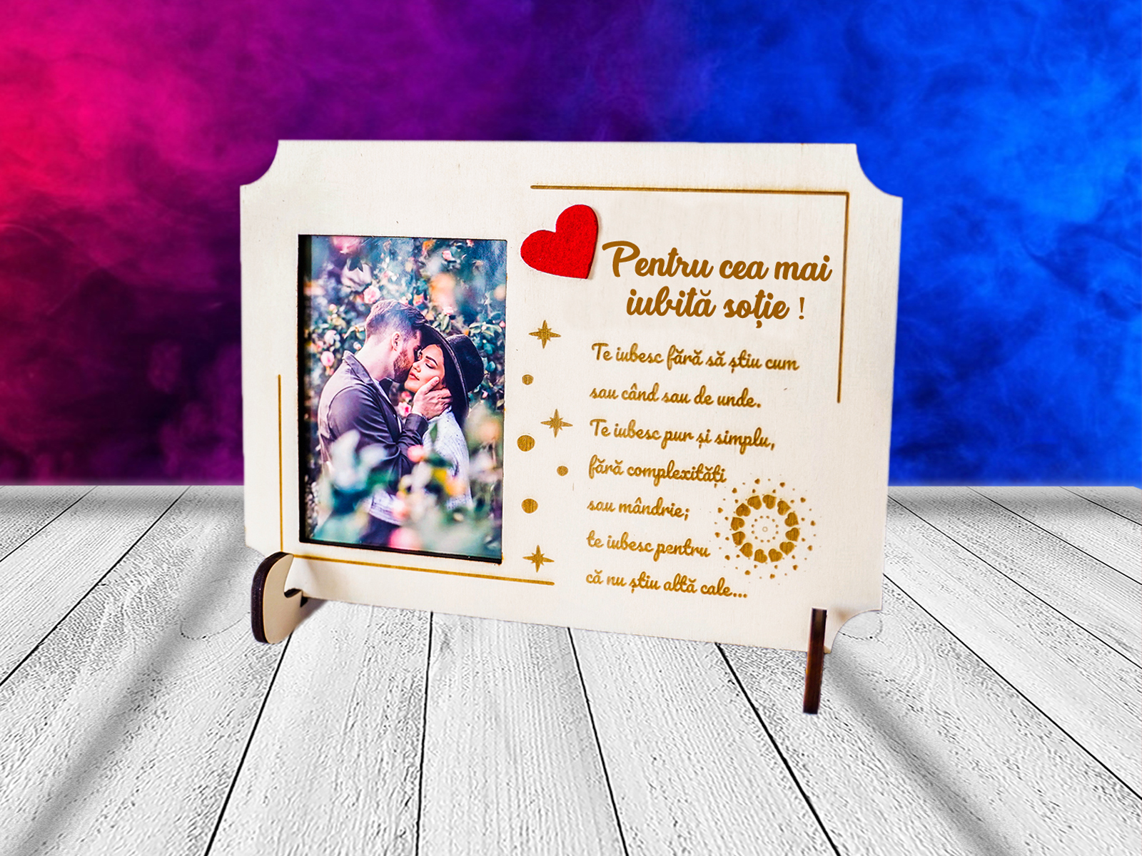 Ornament lemn cu poza pentru cel mai bun iubit cadouri iubit sot