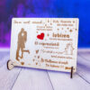 Tablou lemn gravat cu mesaj si poza cadouri personalizate Tablou lemn gravat cu mesaj si poza cadouri personalizate Iubirea care se naste