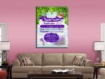 CNV025 Regulile familiei cu fundal 1 Tablou canvas personalizat Regulile familiei decoratiuni living sufragerie decorul casei