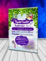 CNV025 Regulile familiei cu fundal Tablou canvas personalizat Regulile familiei decoratiuni living sufragerie decorul casei