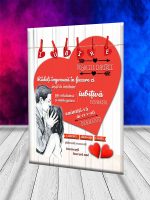 CNV027 Regulile iubirii inima cu fundal Tablou canvas personalizat regulile iubirii inima decoratiuni living sufragerie dormitor