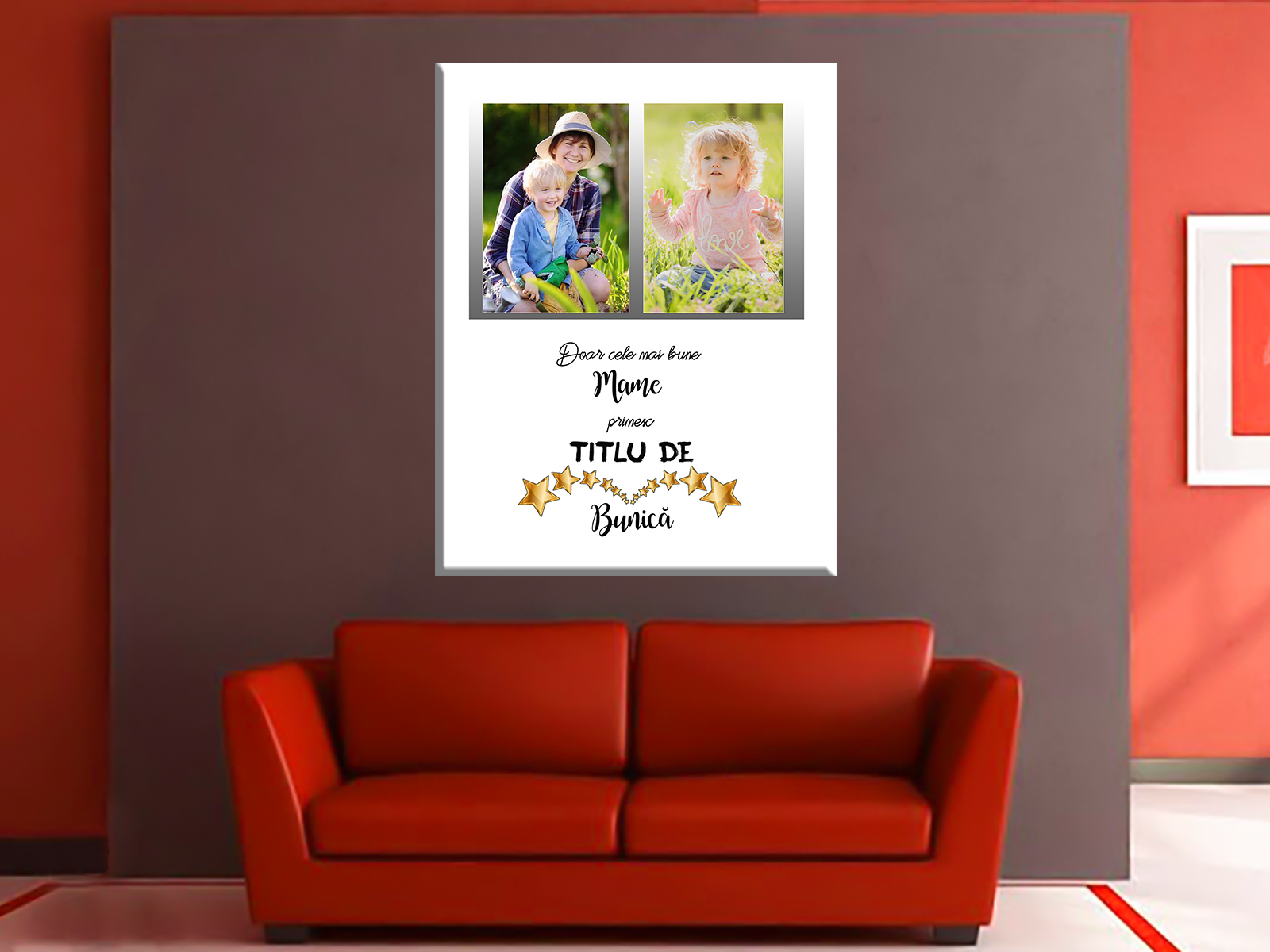 Tablou canvas Titlu de bunica cadouri pentru bunica mamaie