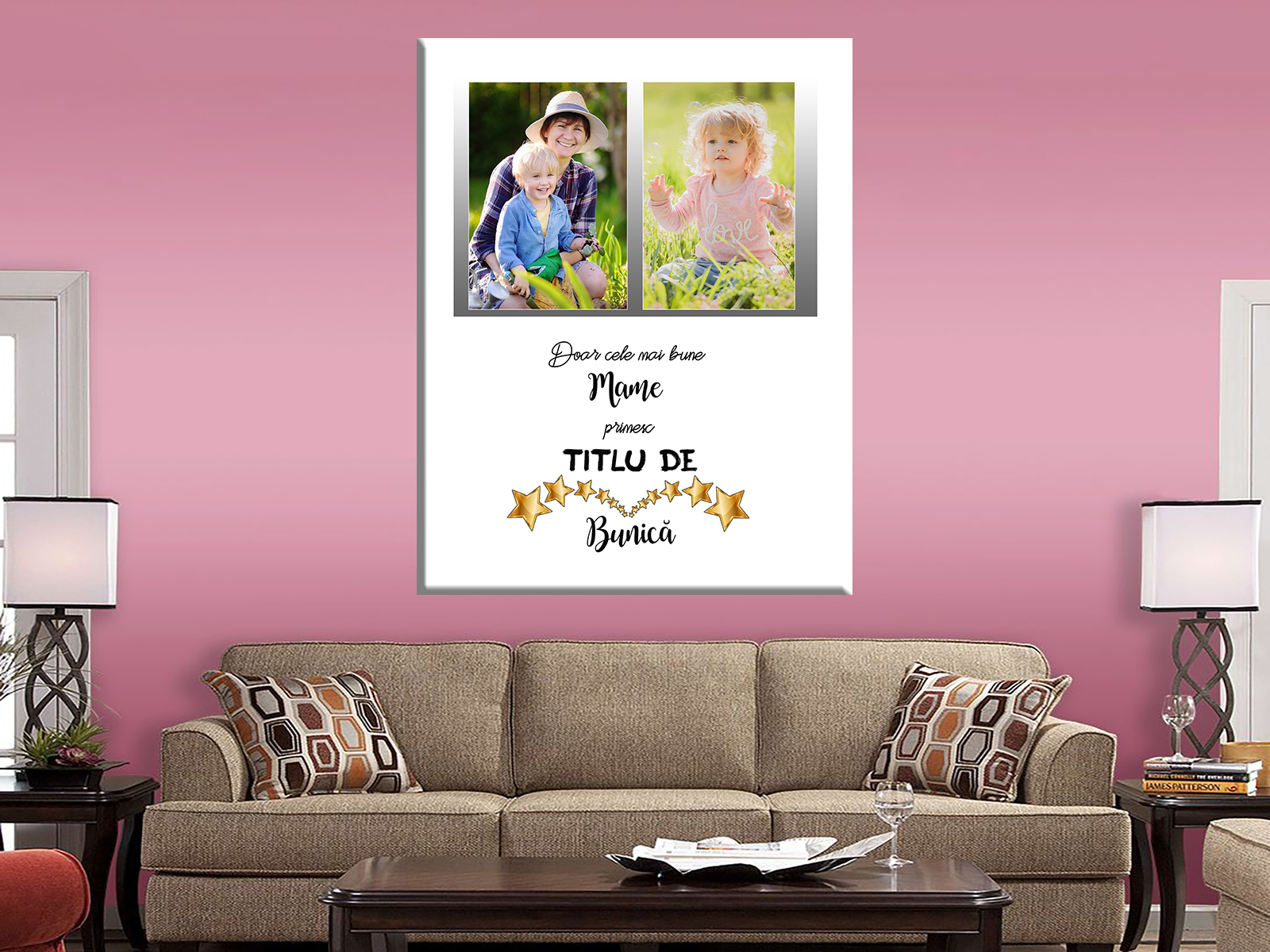 Tablou canvas Titlu de bunica cadouri pentru bunica mamaie