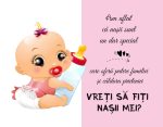 Tablou vreti sa fiti nasii mei fetita Tablou canvas vreti sa fiti nasii mei fata cadouri pentru nasi