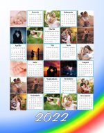CNV049 Tablou canvas calendar cu poze (1) Tablou canvas calendar cu poze