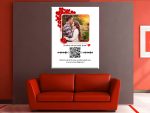 Cnv048 Tablou Asculta melodia cod QR si poza (3) Tablou Asculta melodia cod QR si poza cadouri ziua indragostitilor dragobete cu poza si mesaj