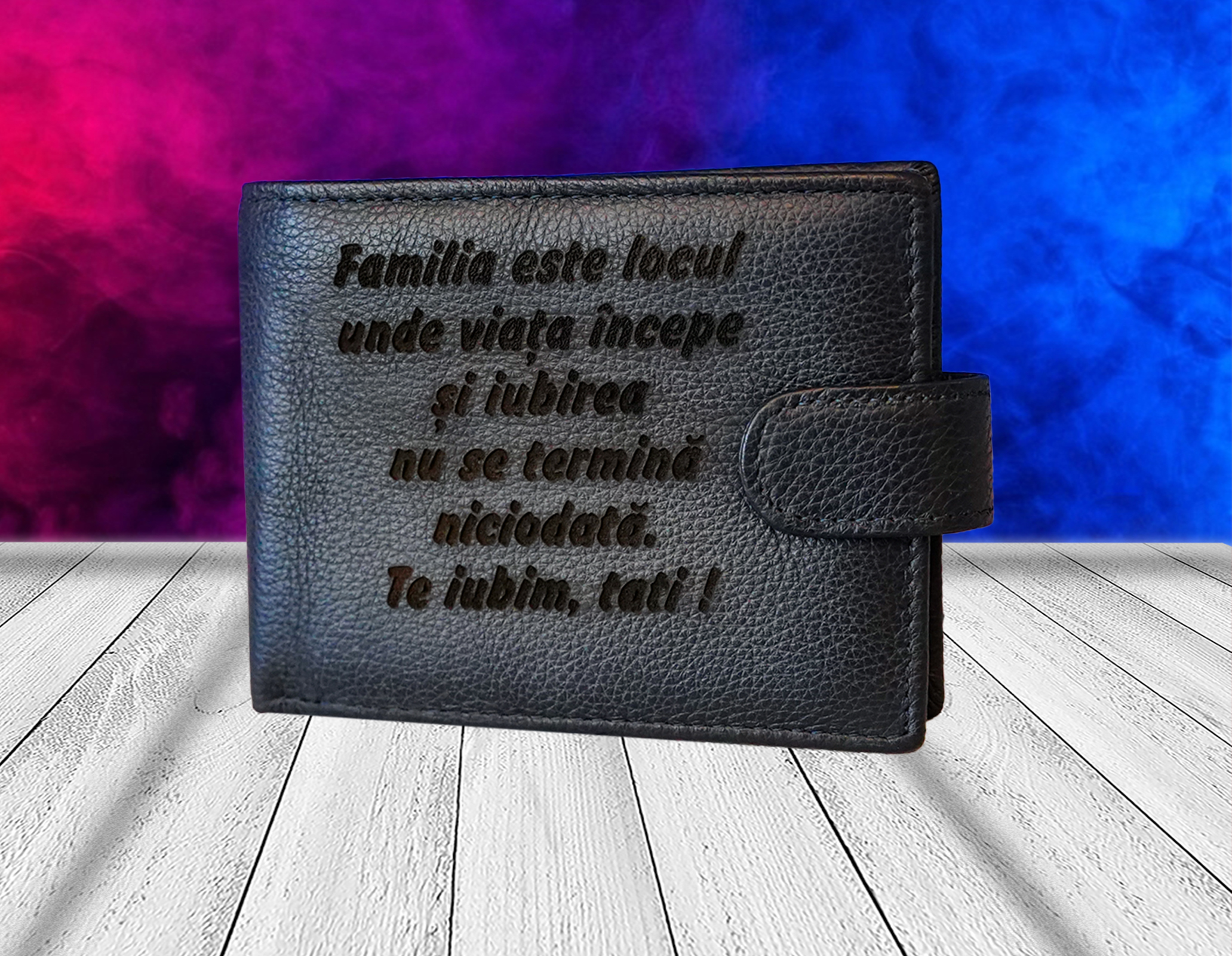prt003 Familia este locul 1 Portofel personalizat familie este locul unde viata incepe si iubirea nu se termina niciodata