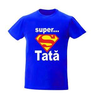 Tricou personalizat super tata cadou pentru sot tata