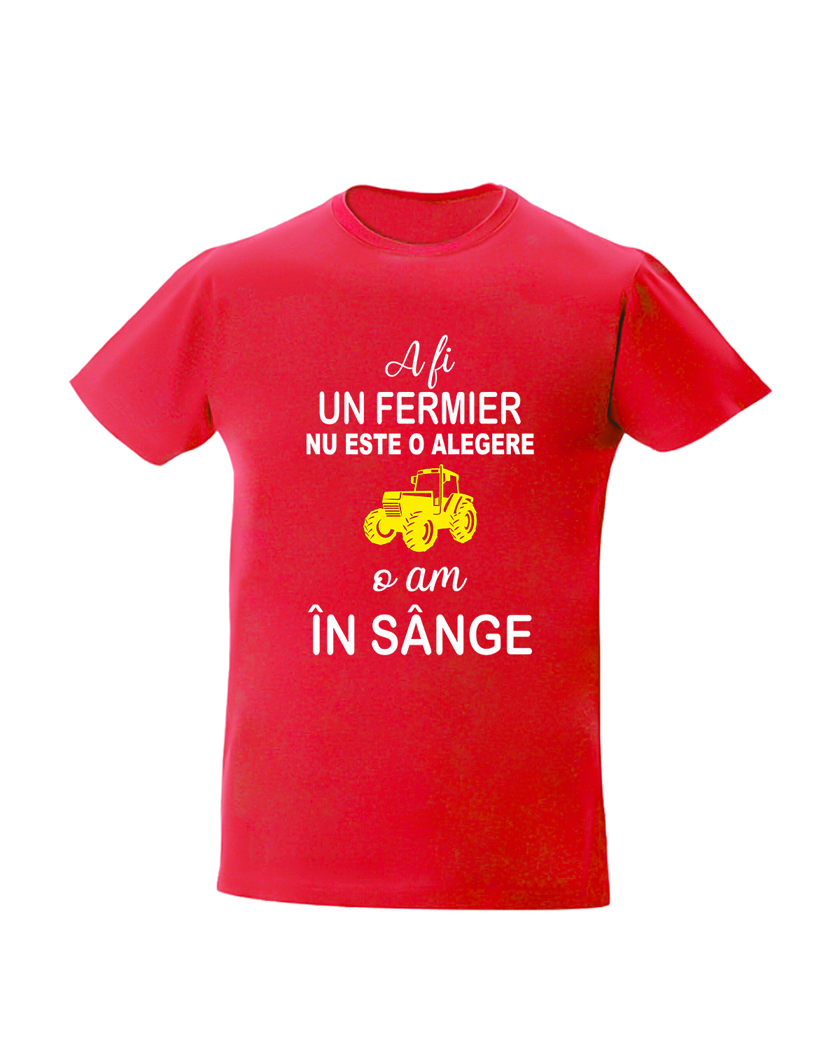 Tricou personalizat A fi fermier nu este o alegere o am in sange tricouri fermieri cadouri