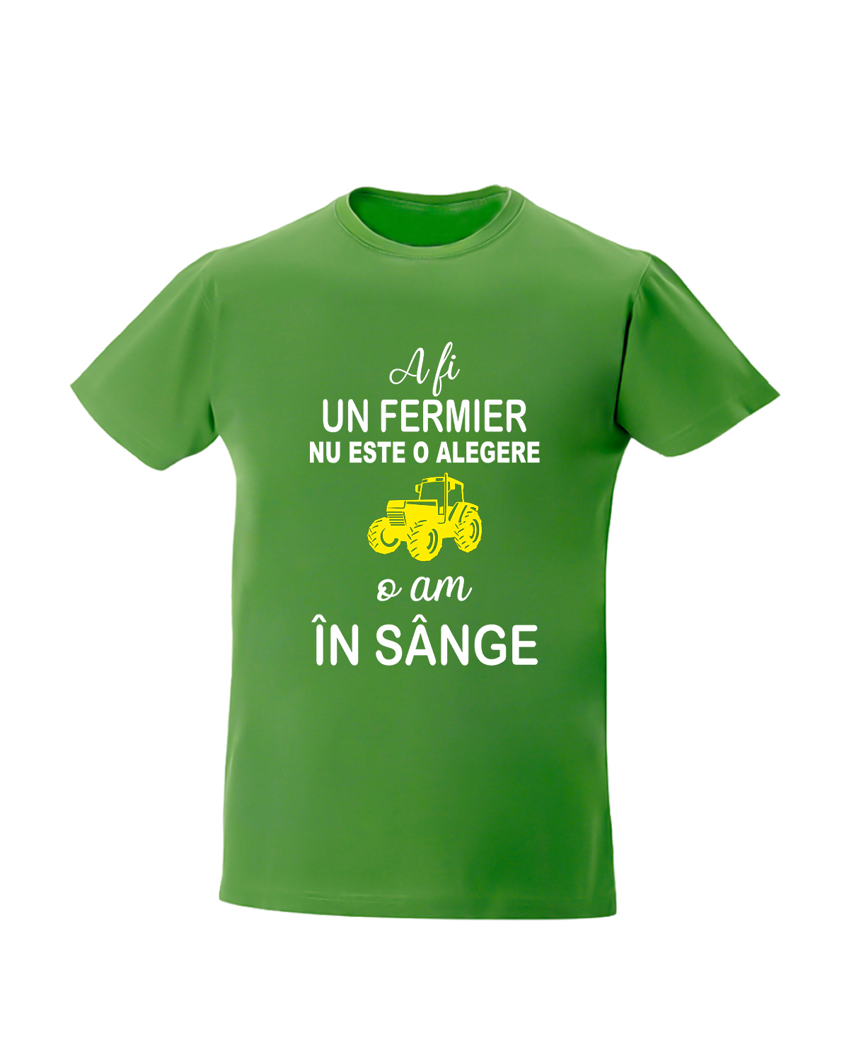 Tricou personalizat A fi fermier nu este o alegere o am in sange tricouri fermieri cadouri