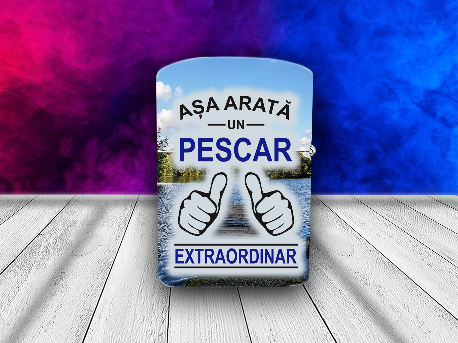 Bricheta personalizata asa arata un pescar extraordinar cadouri pentru pescari