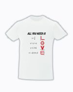 Trc079 All you need is love alb Tricou personalizat All you need is love cadouri pentru iubita iubita sot sotie 8 martie dragobete cadouri cu mesaje de iubire dragoste
