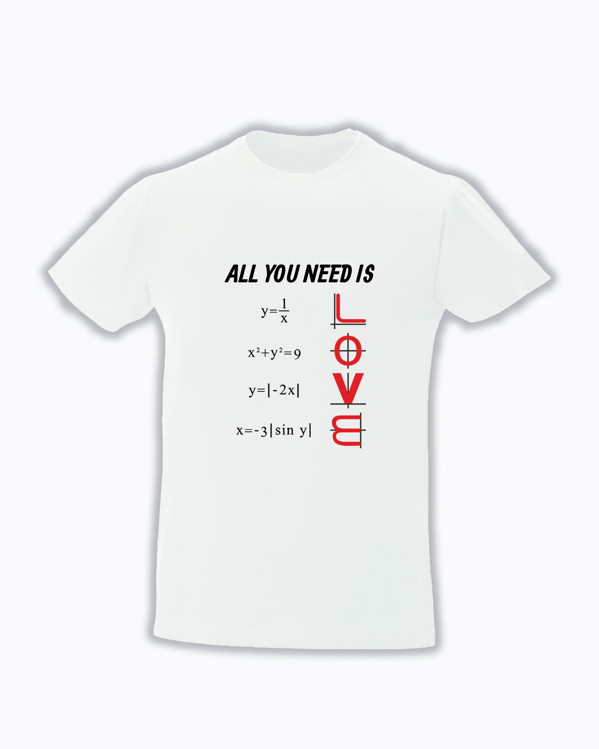 Trc079 All you need is love alb Tricou personalizat All you need is love cadouri pentru iubita iubita sot sotie 8 martie dragobete cadouri cu mesaje de iubire dragoste