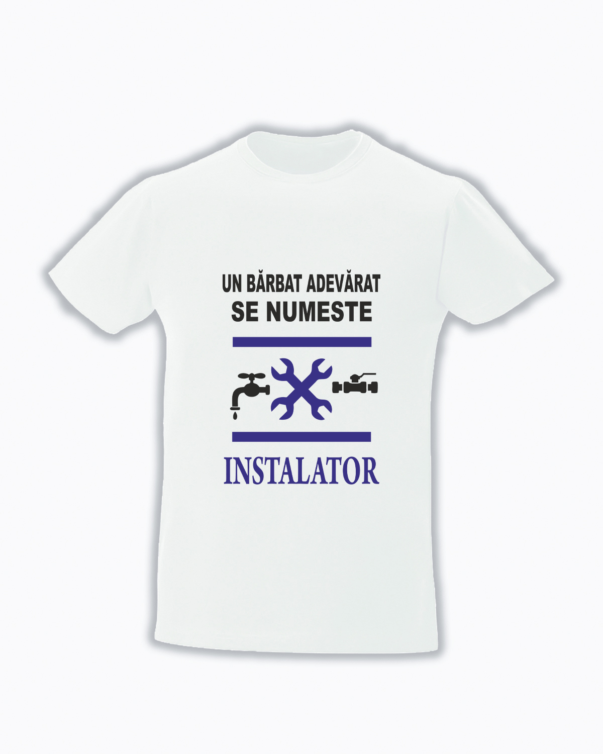 Tricour personalizat un barbat adevarat se numeste instalator cadouri pentru instalatori tricou pentru instalator