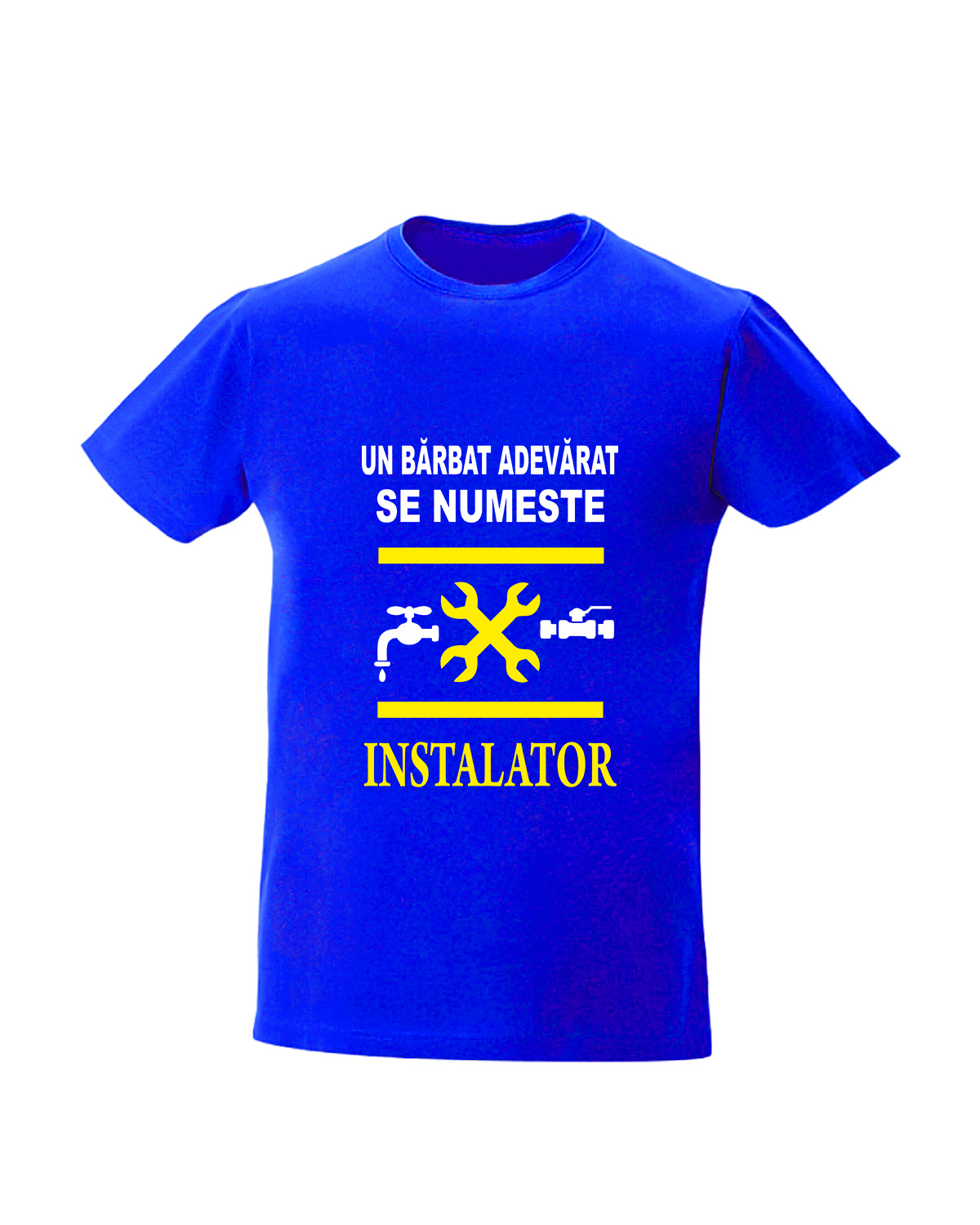 Tricour personalizat un barbat adevarat se numeste instalator cadouri pentru instalatori tricou pentru instalator