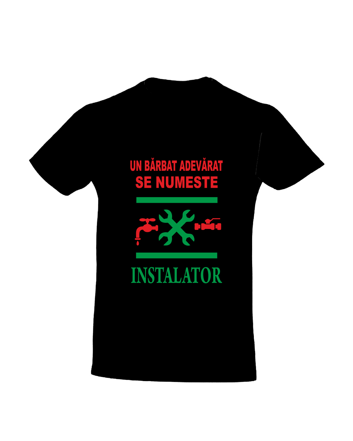 Tricour personalizat un barbat adevarat se numeste instalator cadouri pentru instalatori tricou pentru instalator