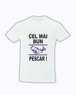 trc083 Cel mai bun pescar alb Tricou personalizat cel mai bun pescar cadouri pentru pescari tricouri pentru pescari