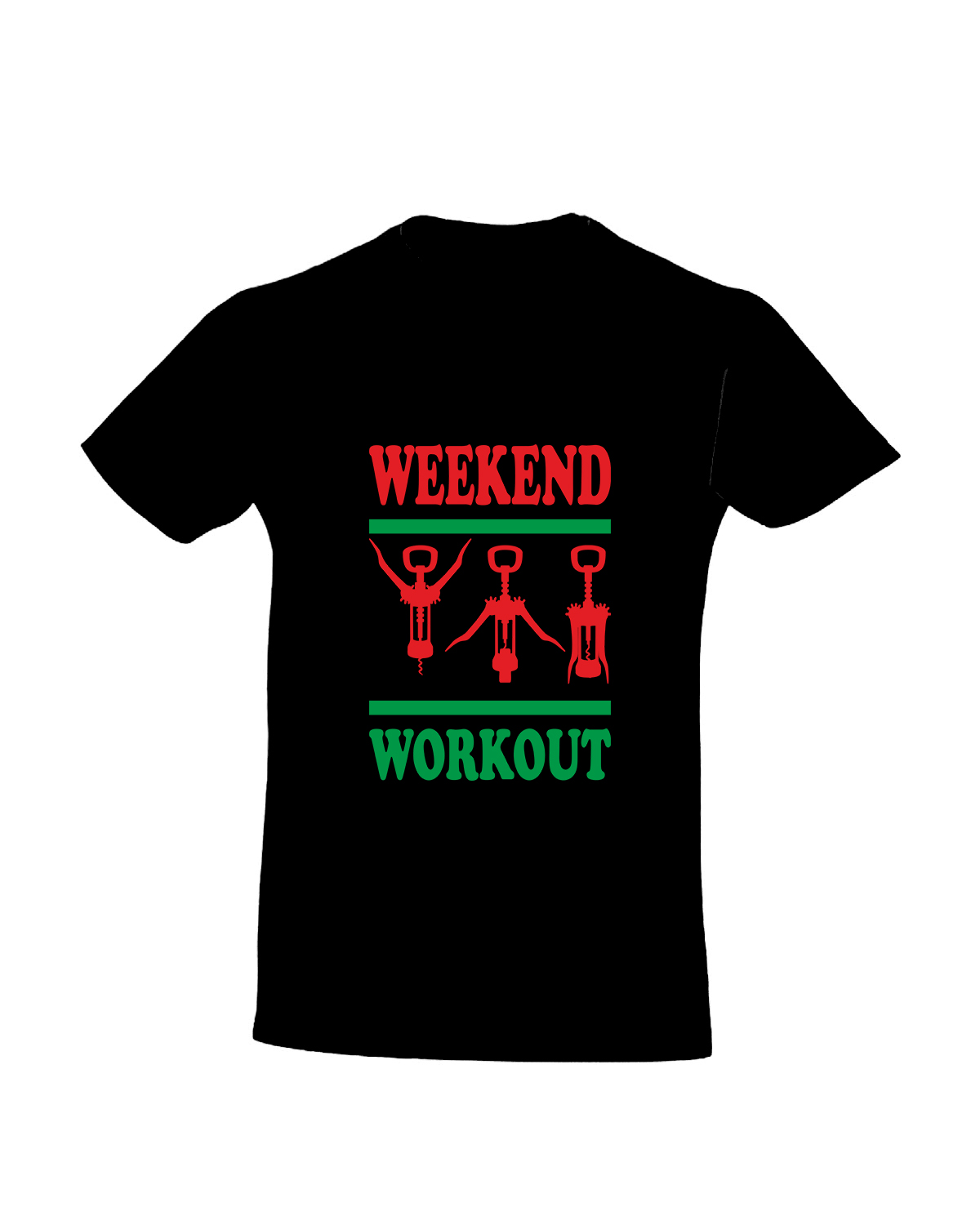 Tricou personalizat weekend workout tricouri cu mesaje haioase