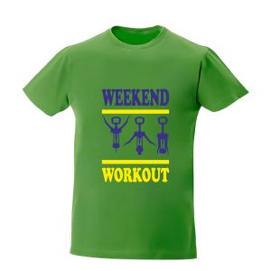 Tricou personalizat weekend workout tricouri cu mesaje haioase