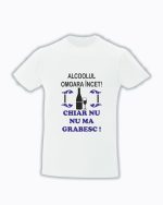 trc092 Alcoolul omoara incet , chiar nu ma grabesc! alb Alcoolul omoara incet chiar nu ma grabesc tricouri cu mesaje haioase