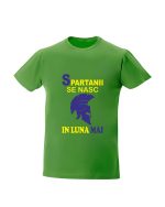 trc094 Spartanii se nasc in luna mai verde tricou personalizat Spartanii se nasc in luna cadouri aniversare luna de nastere varsta