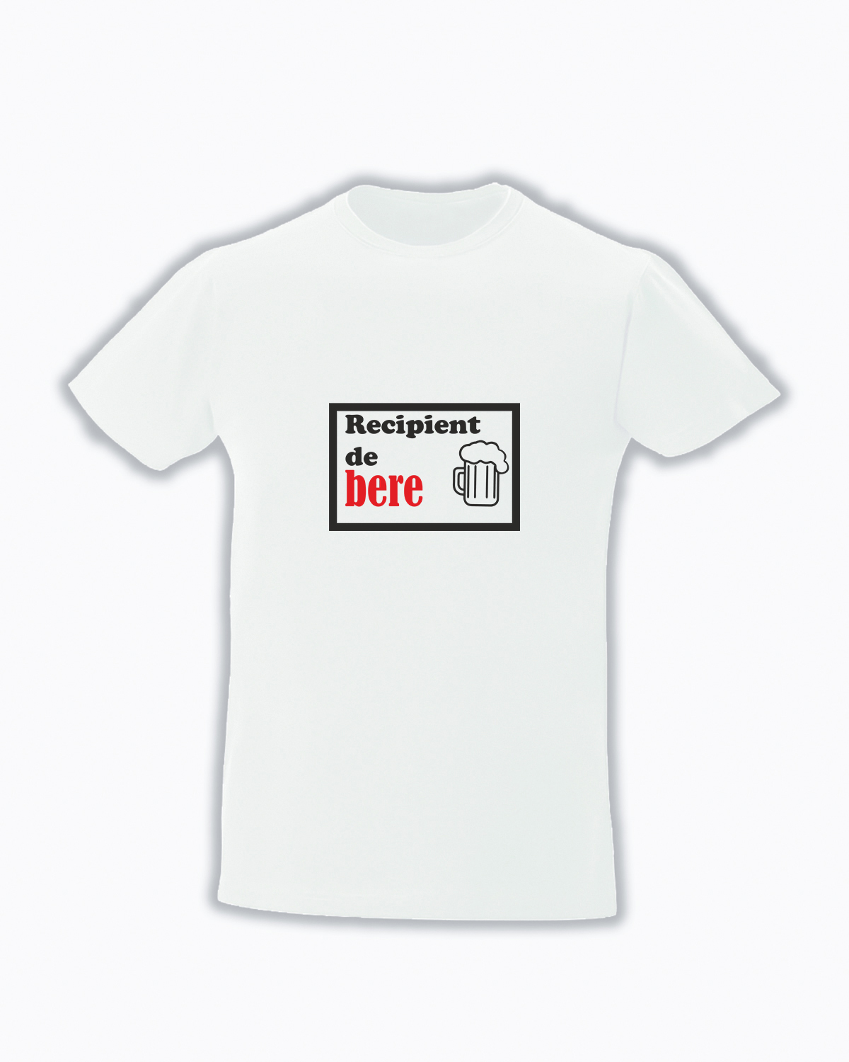 trc096 Recipient de bere alb tricou personalizat Recipient de bere cadouri haioase tricouri cu mesaje haioase