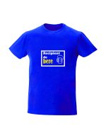trc096 Recipient de bere albastru tricou personalizat Recipient de bere cadouri haioase tricouri cu mesaje haioase