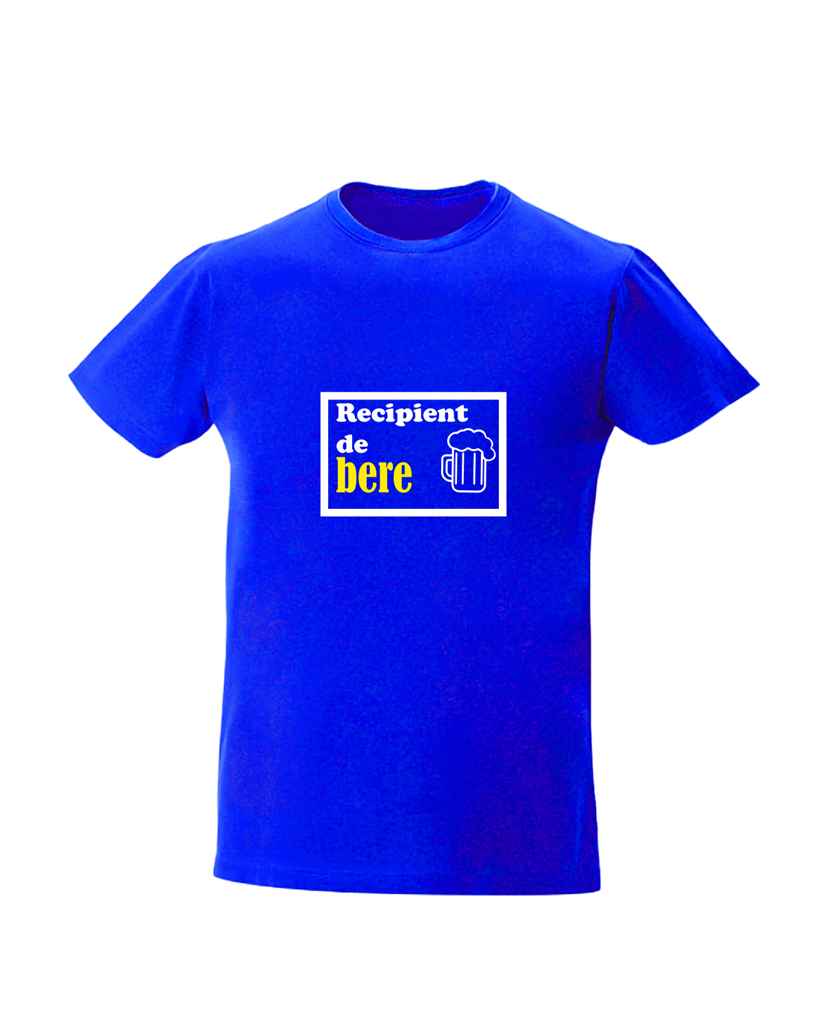 trc096 Recipient de bere albastru tricou personalizat Recipient de bere cadouri haioase tricouri cu mesaje haioase