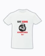 trc097 Tricou Sunt sudor care e superputerea ta alb Tricou personalizat Sunt sudor cadouri personalizate pentru sudori
