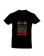 trc099 Asa arata cel mai bun pescar din lume negru Tricou personalizat asa arata cel mai bun pescar din lume cadouri pentru pescari