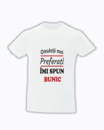 trc102 Omuletii mei preferati imi spun bunic alb tricou personalizat Omuletii mei preferati imi spun bunic cadouri pentru bunici tricouri pentru bunici