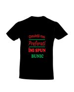 trc102 Omuletii mei preferati imi spun bunic negru tricou personalizat Omuletii mei preferati imi spun bunic cadouri pentru bunici tricouri pentru bunici