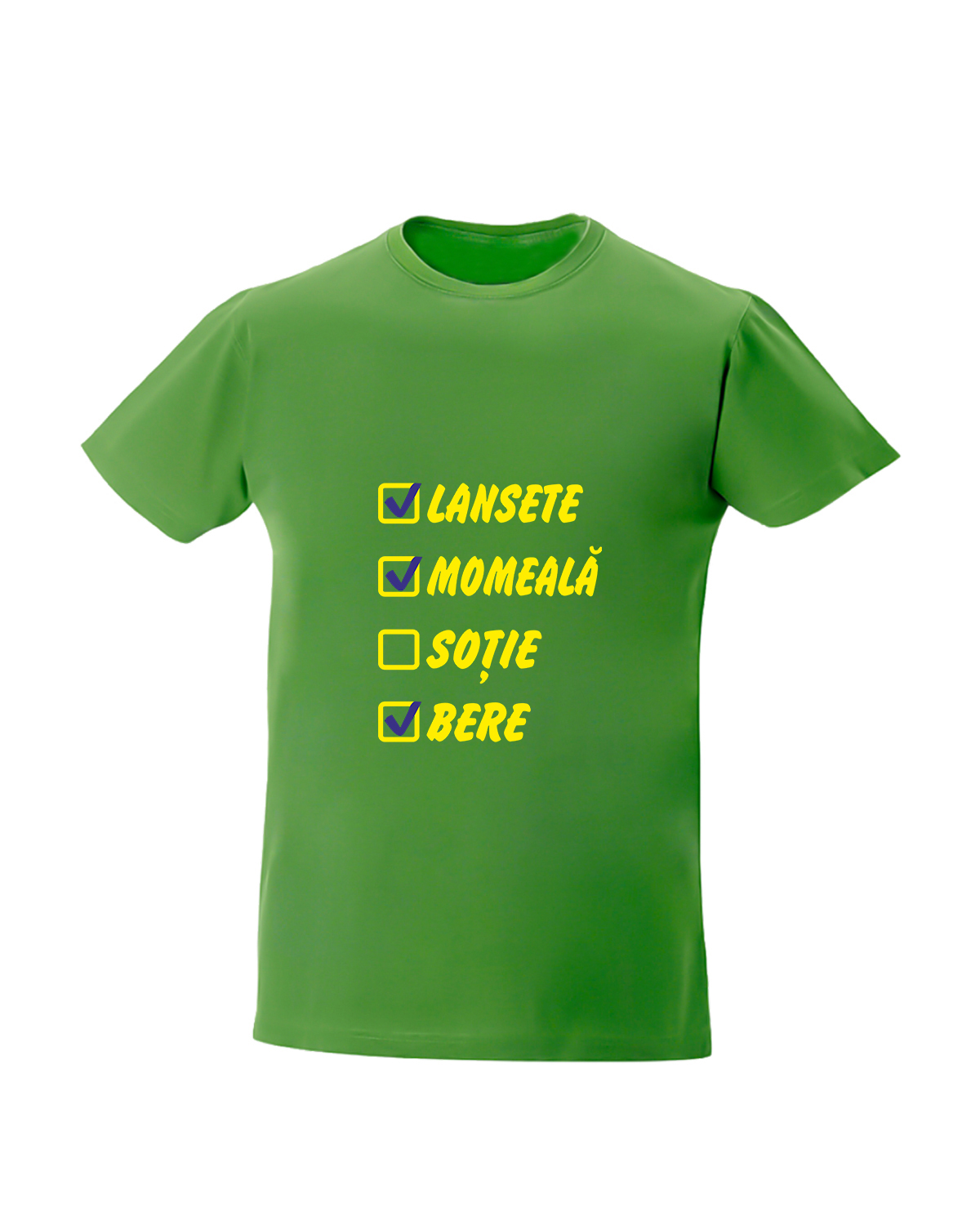 trc104 lansete momeala sotie bere verde Tricou personalizat Lanseta momeala sotie bere cadouri pentru pescari