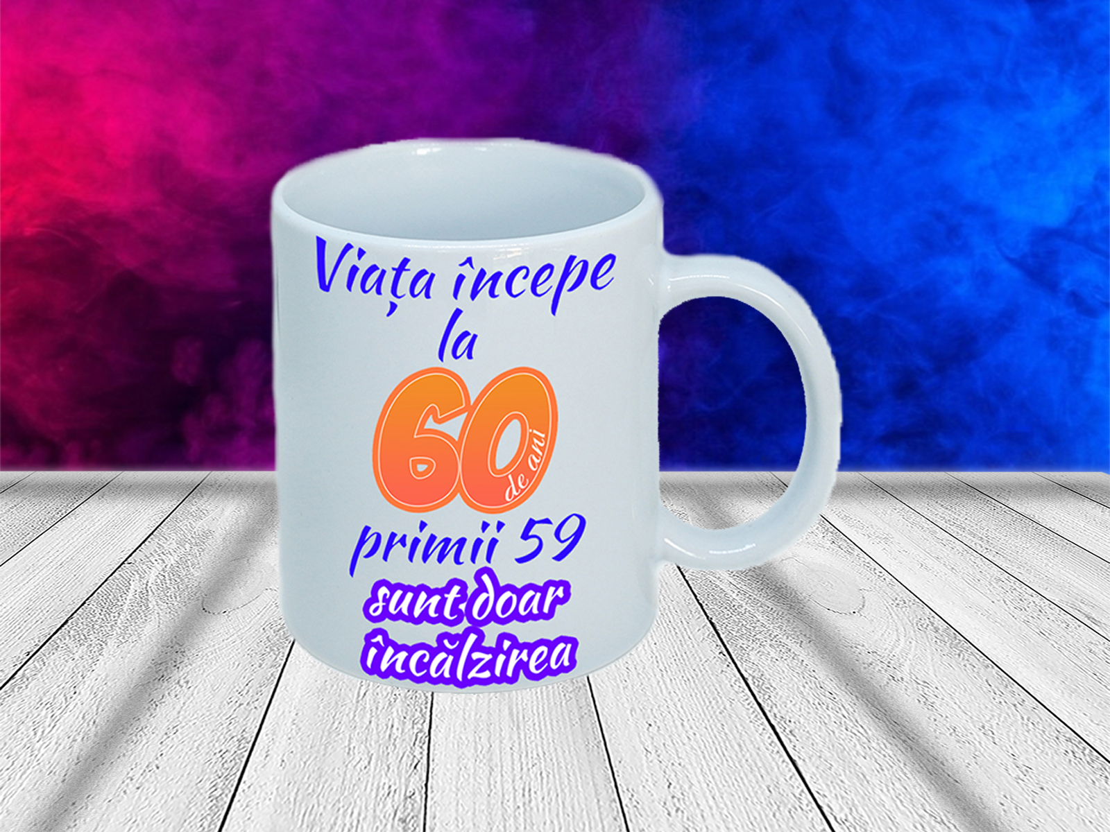 Cana personalizata viata incepe la primii sunt doar incalzirea cana aniversara cana cu varsta si mesaj 20 30 40 50 60 ani