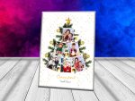 CNV051 Tablou canvas brad craciun 6 poze 1 Tablou canvas brad craciun 6 poze si mesaj cadouri personalizate pentru craciun
