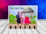 brl028 Suport chei personalizat cu poza 4 Suport chei personalizat cu poza lemn gravat brelocuri personalizate cu poza si mesaj