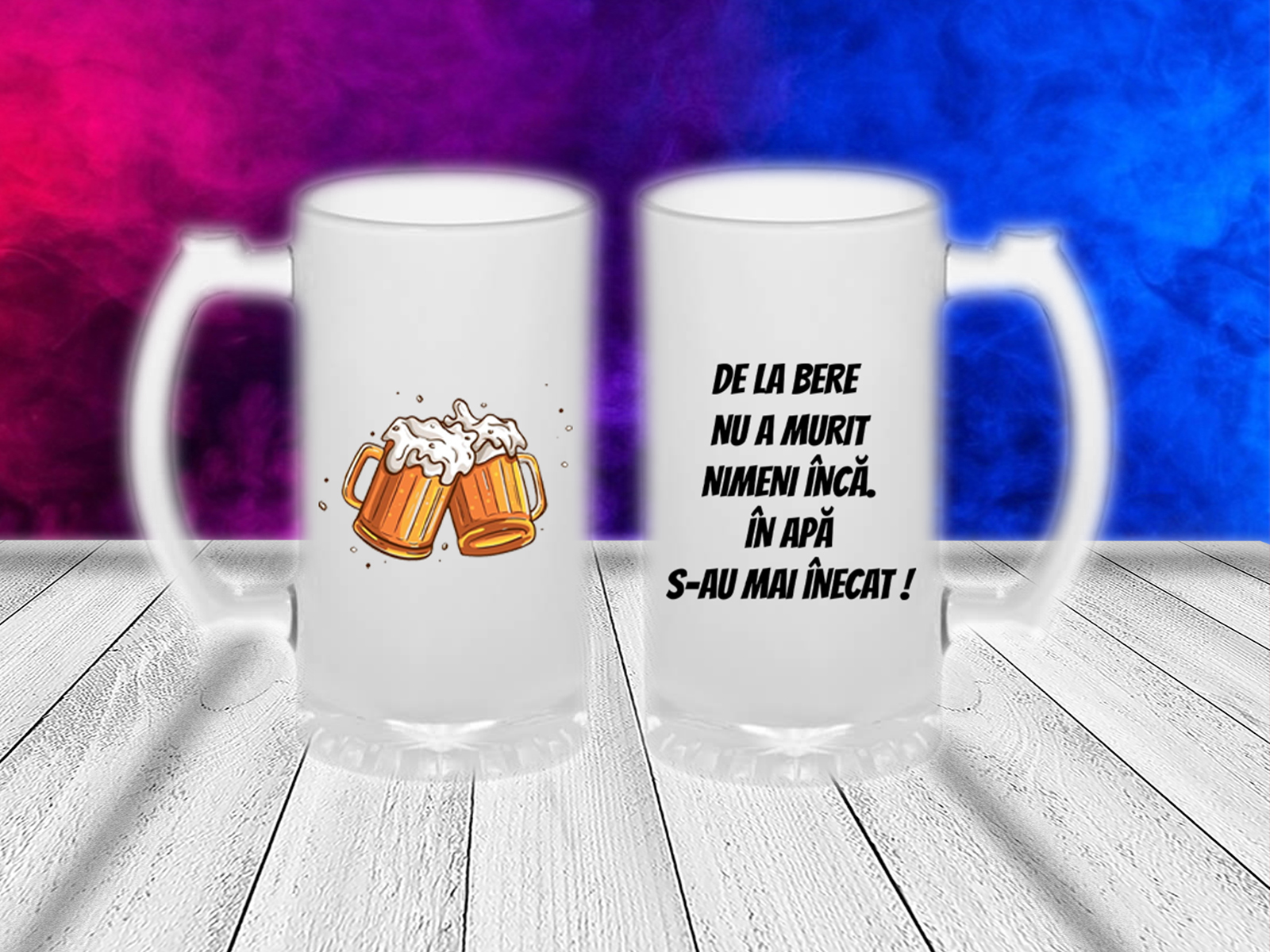 Halba personalizata de la bere nu a murit nimeni halbe de bere personalizate