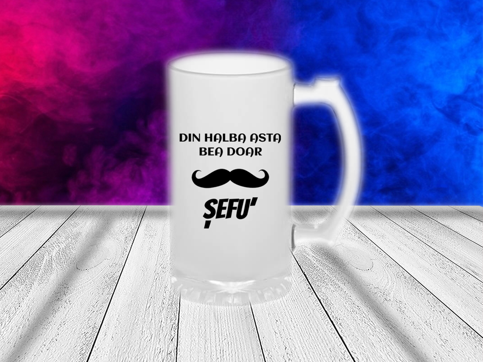 Halba personalizata din halba asta bea doar sefu halbe personalizate cadouri pentru sefi