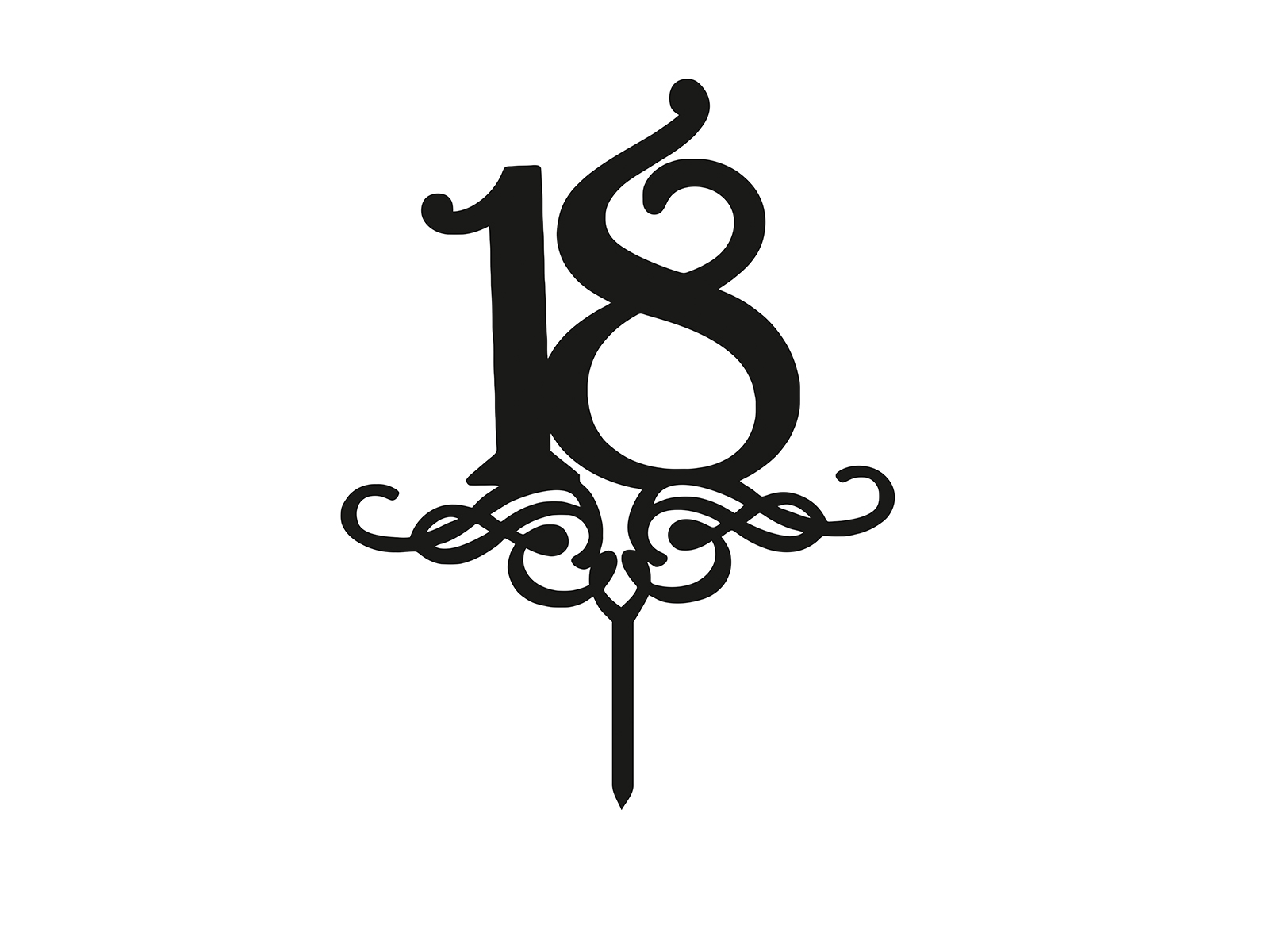 Cake topper varsta 2