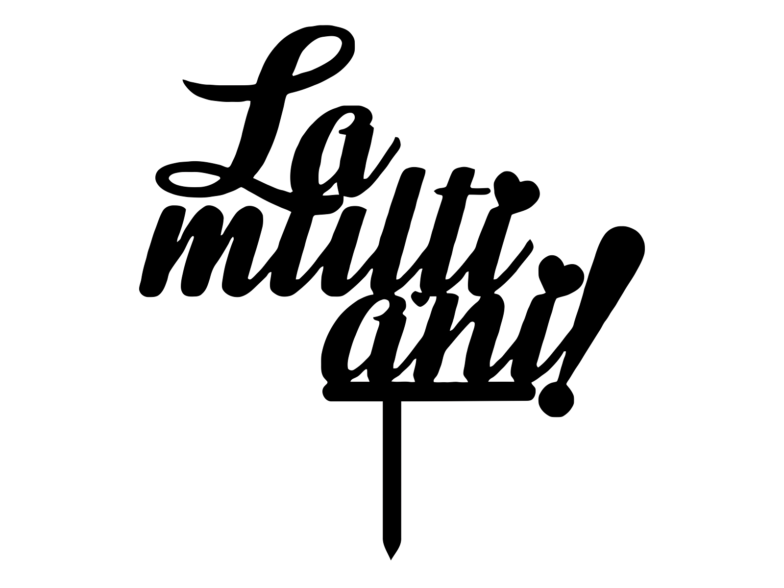 Ckt037 Cake topper La multi ani 2 Cake topper La multi ani 2