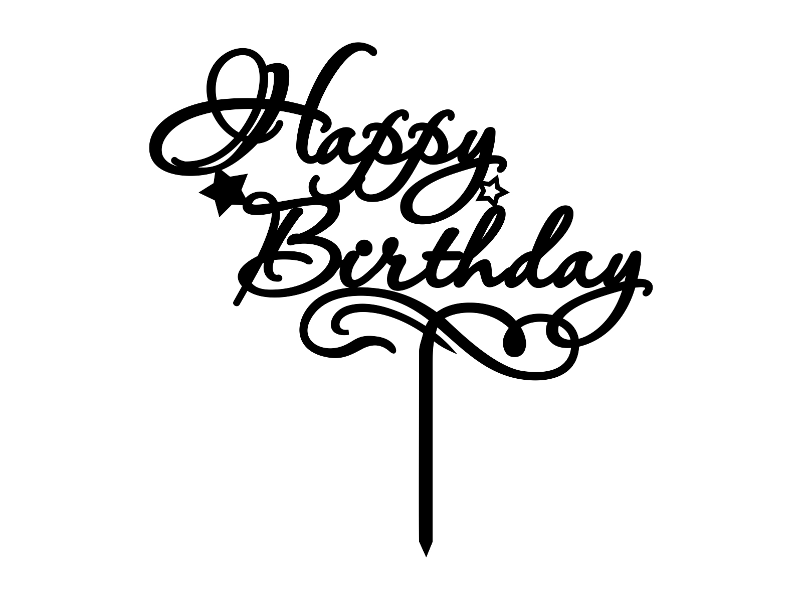 Ckt069 Cake Topper Happy Birthday 5 Cake Topper Happy Birthday 5