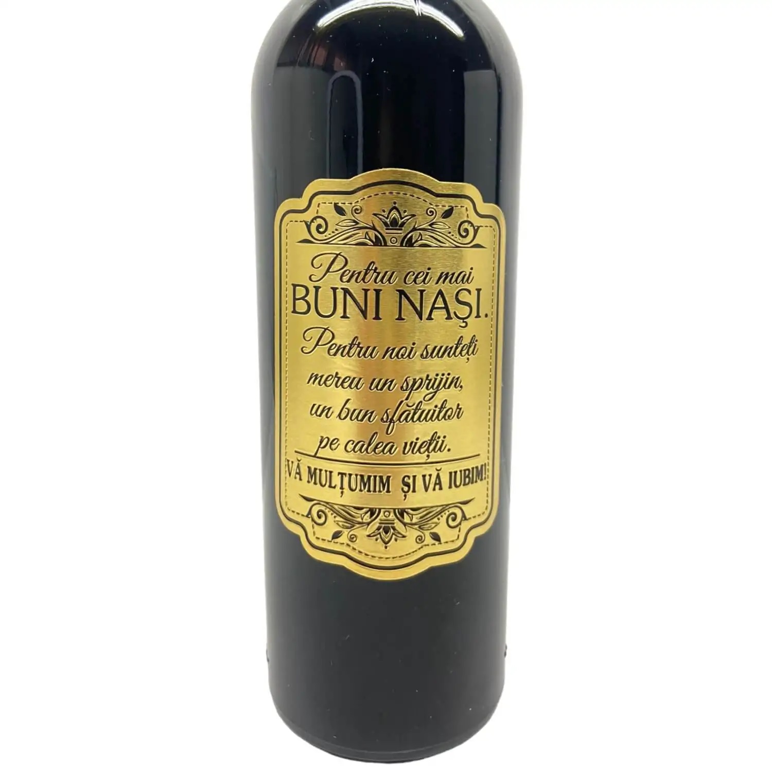 Vin personalizat pentru cei mai buni nasi sticla vin personalizata cu mesaj sau poza cadouri personalizate unicate vinuri personalizate