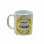 CN074 Cana personalizata pentru pensionar. Cana personalizata clubul pensionarilor dupa multi ani de munca bine meritata libertate