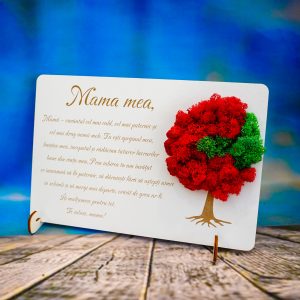 Tablouri lemn cu licheni mama mea cadouri mama